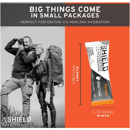 Shield Zero Shield Zero Calorie, Zero Sugar Electrolyte Hydration, Powder Single, Pineapple Mango, 100PK Z2-01-01-100-PM